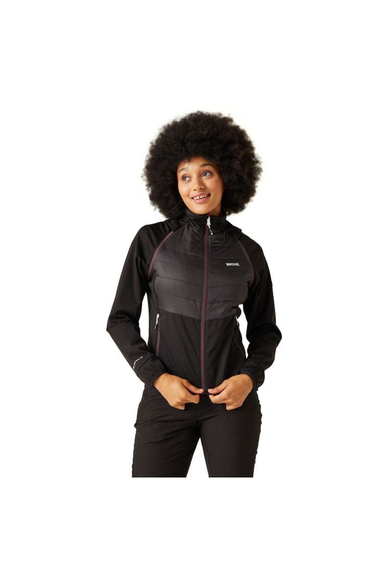 Steren Ii Hybrid Jacket, Alternate, color, Black and Flamingo Pink