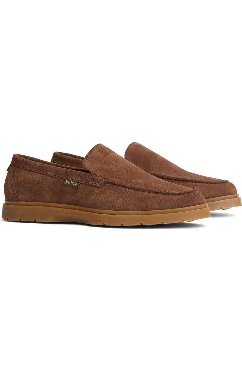 Barbour Carty Moc Toe Loafer, Main, color, Choco