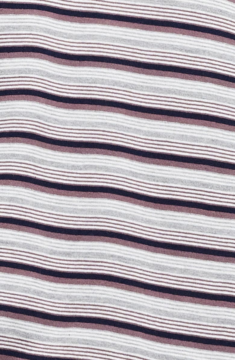 LIONESS Rebels Stripe Long Sleeve Oversize Polo, Alternate, color, Noir Stripe