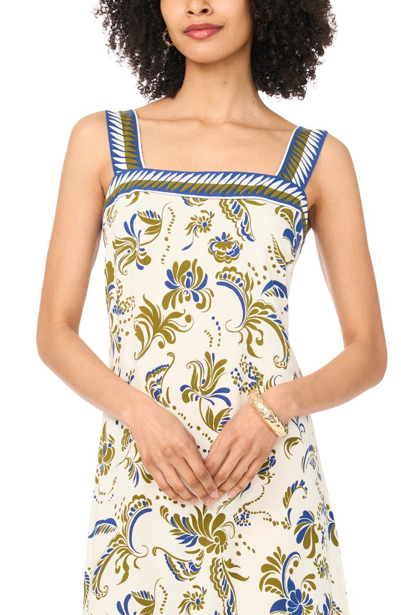 Vince Camuto Smocked Back Maxi Dress, Alternate, color, New Ivory