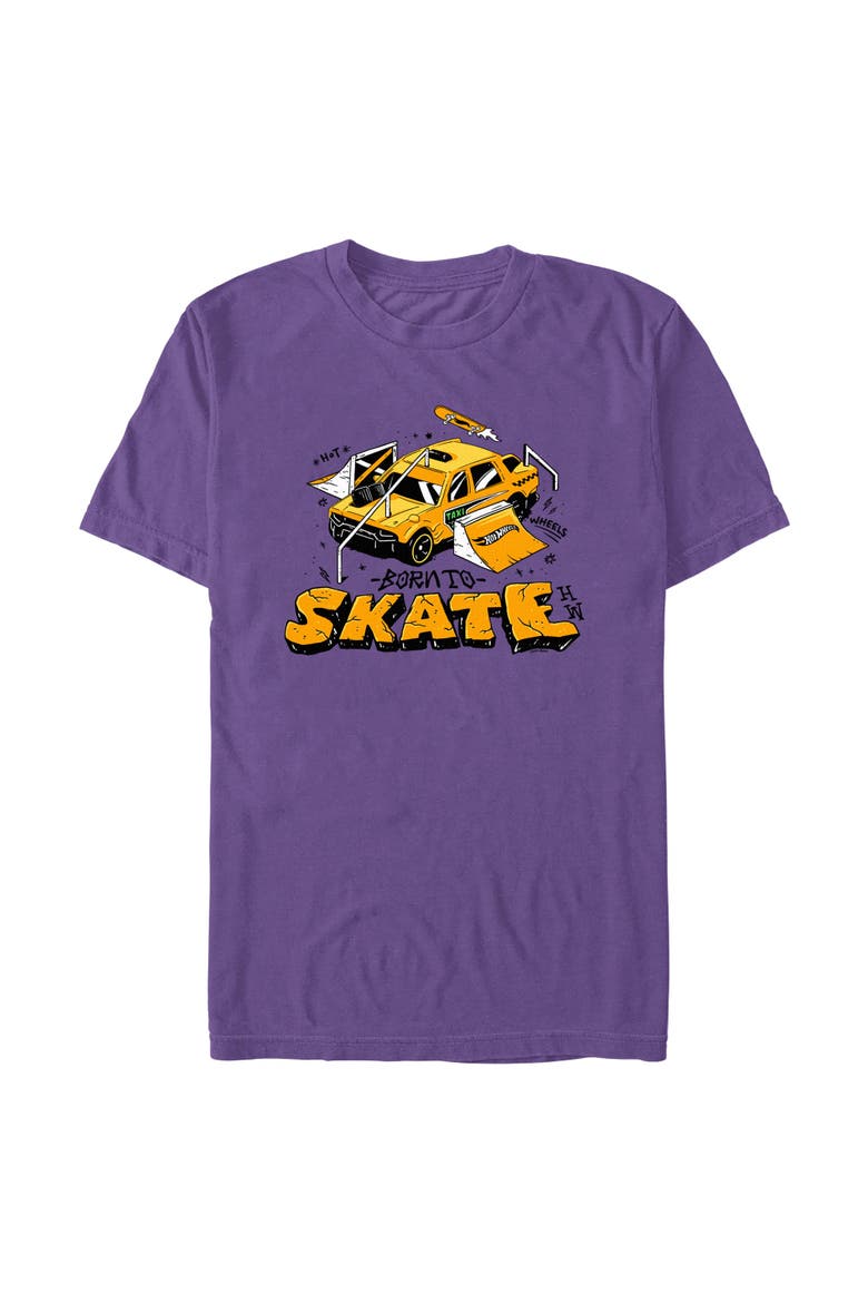 Men's Hot Wheels Born To Skate  Graphic T-Shirt, Main, color, Purple