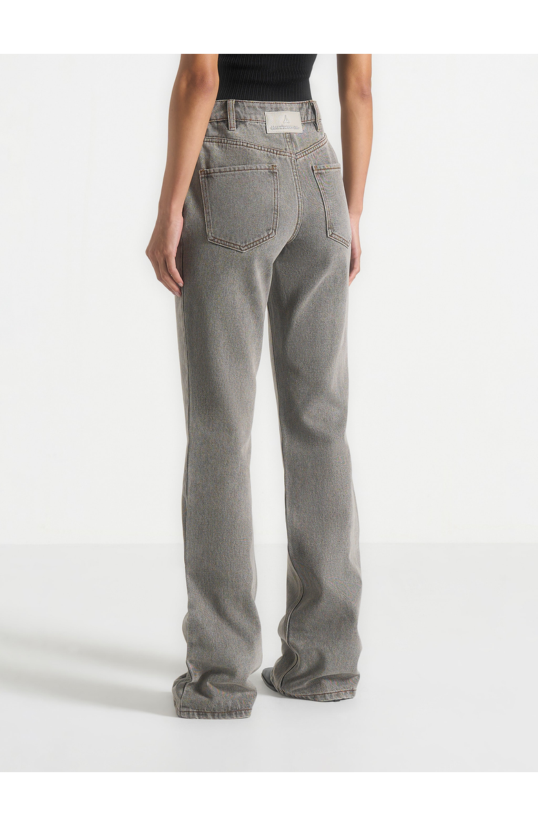 Manière De Voir Abbie Stacked Fit And Flare Jeans, Alternate, color, Washed Grey