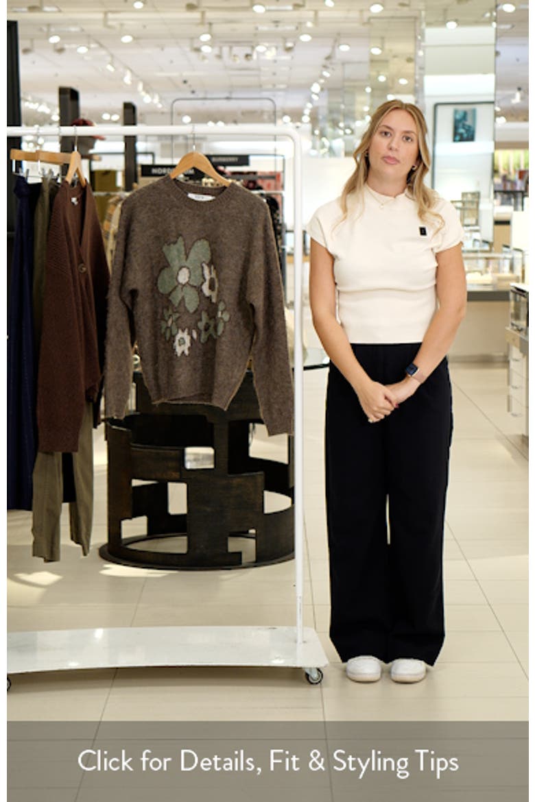 Conetta Floral Fuzzy Sweater video