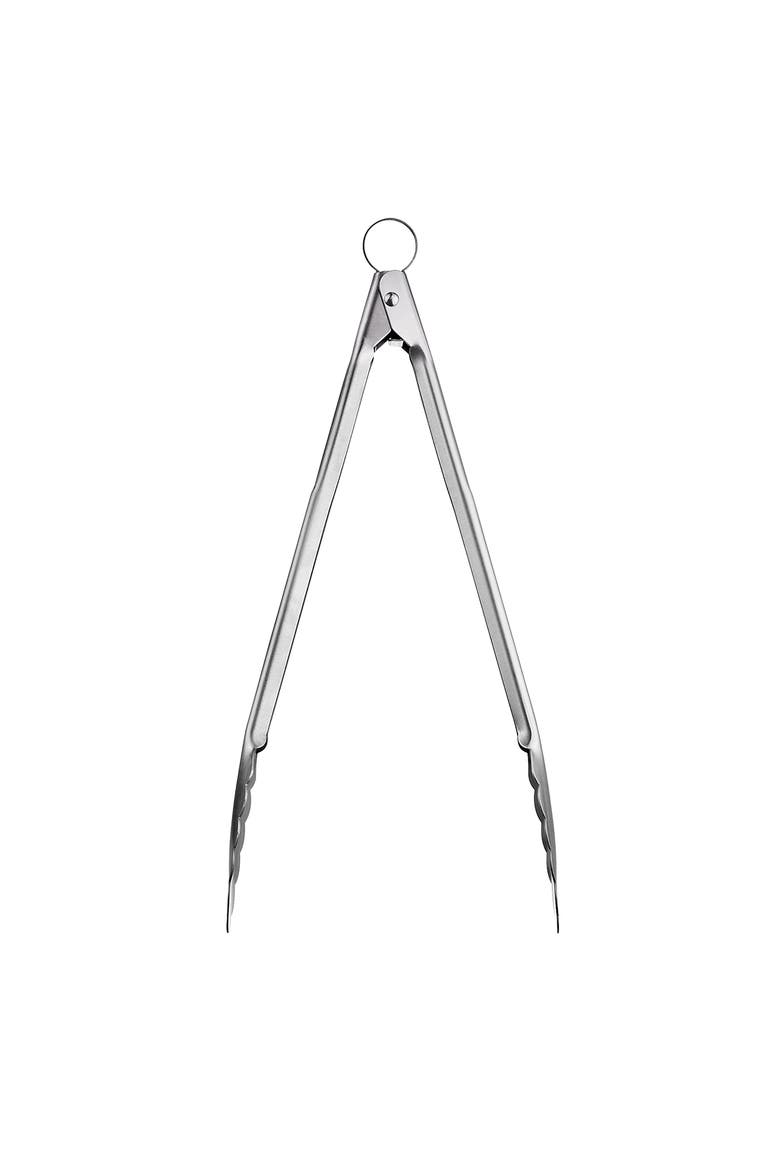 12 Inch Stainless Steel Locking Tongs, Main, color, Silver