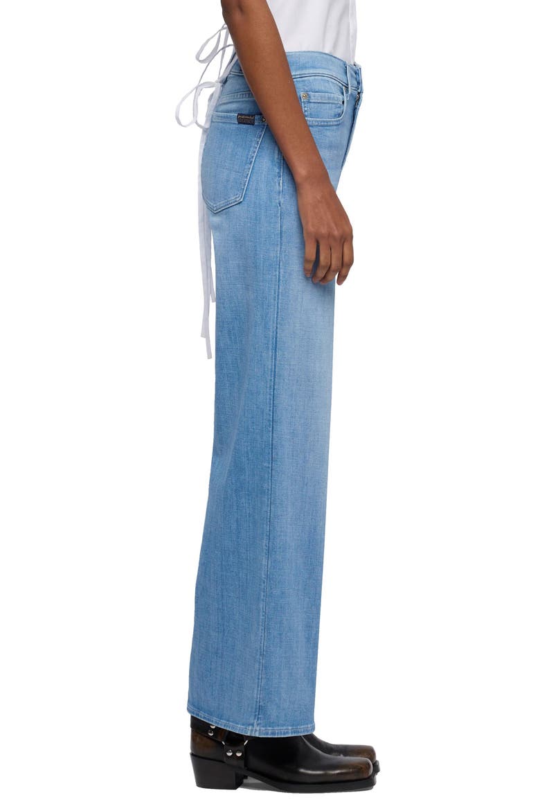 Lotta High Waist Ankle Wide Leg Jeans, Alternate, color, GLISTEN