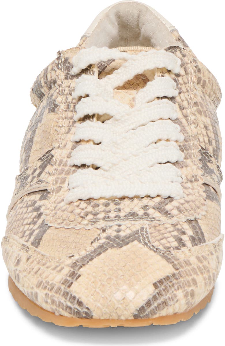 Dolce Vita Dorie Sneaker, Alternate, color, Natural Snake Embossed Leather