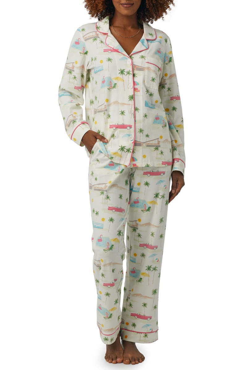 BedHead Pajamas Print Stretch Organic Cotton Jersey Pajamas, Main, color,
