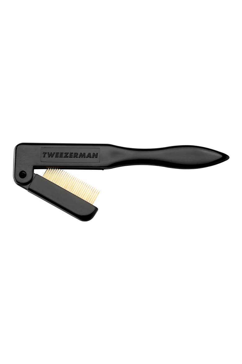 Folding Travel Size iLashcomb, Main, color, BLACK