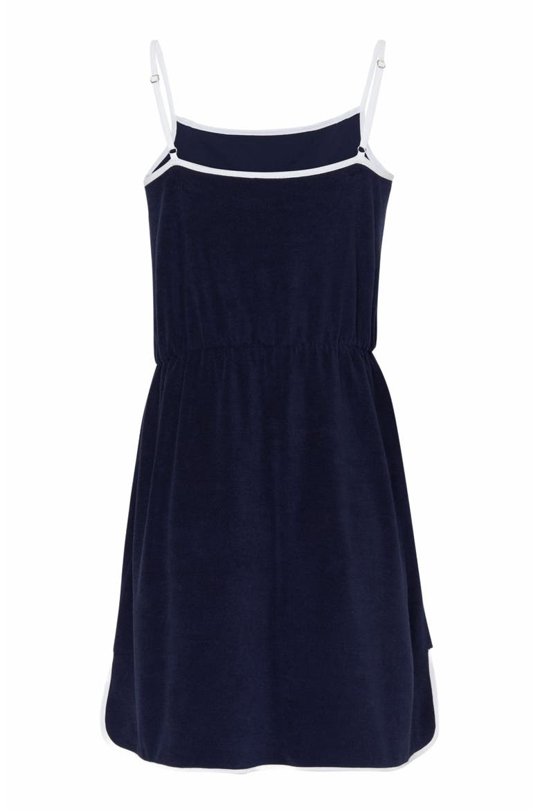 Women's VBQ Line Terry Tank Dress, Alternate, color, BLEU MARINE
