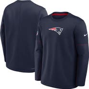Nike Men's Nike Navy New England Patriots Sideline Coaches Team Present Midweight Therma-FIT Sweatshirt