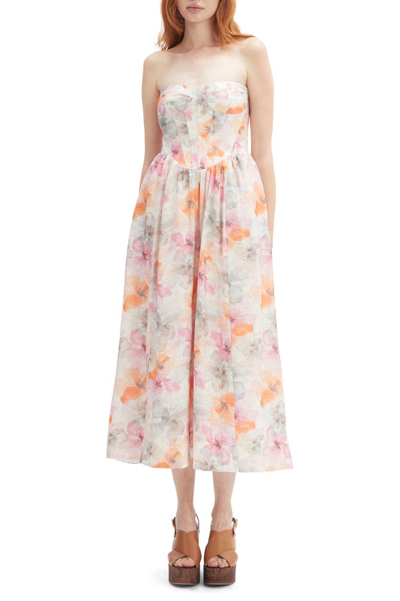 long sleeve cotton shirt dress Desigual, Cut-out maxi dress, Cotton, White, L Size:28 (+$30.00) campaign:fall-mood Pink Tropical Print Cotton 30.5 Waist