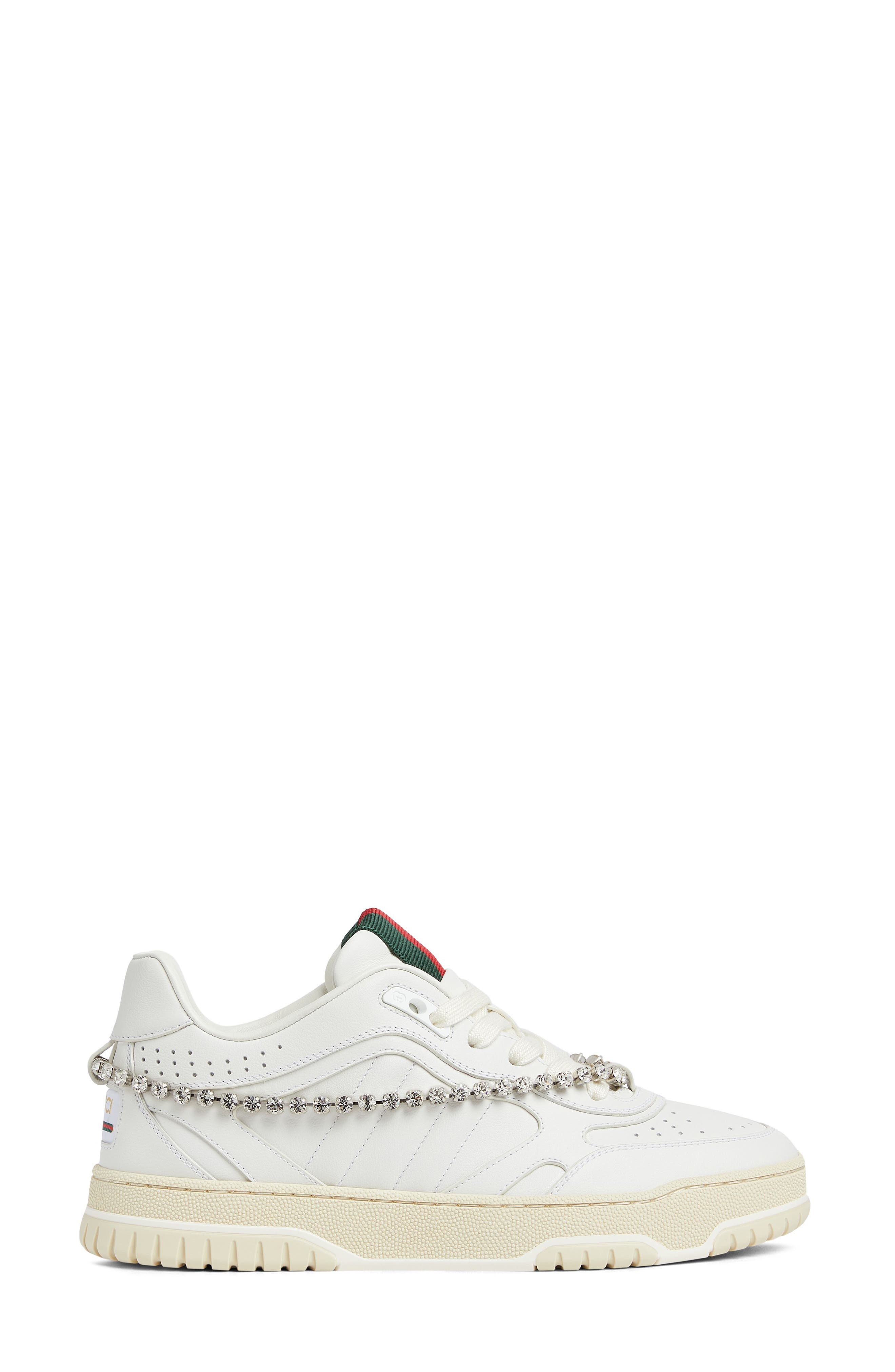 Gucci Re-Web Chain Detail Sneaker, Alternate, color, 