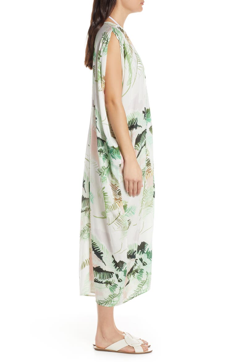 Floral Cover-Up Caftan, Alternate, color, MARAU