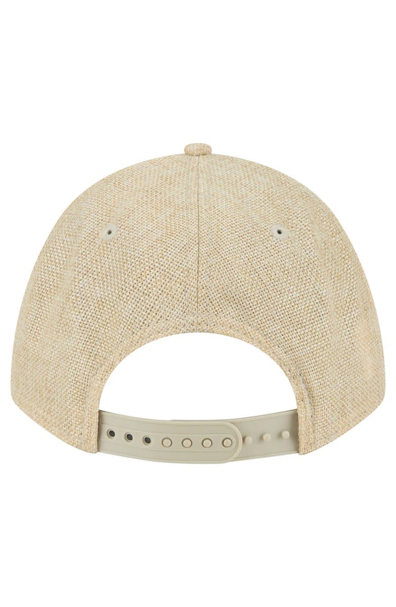 New Era Men's New Era Beige Boston Red Sox Cotton Weave M-Crown A-Frame 9FORTY Adjustable Hat, Alternate, color, 