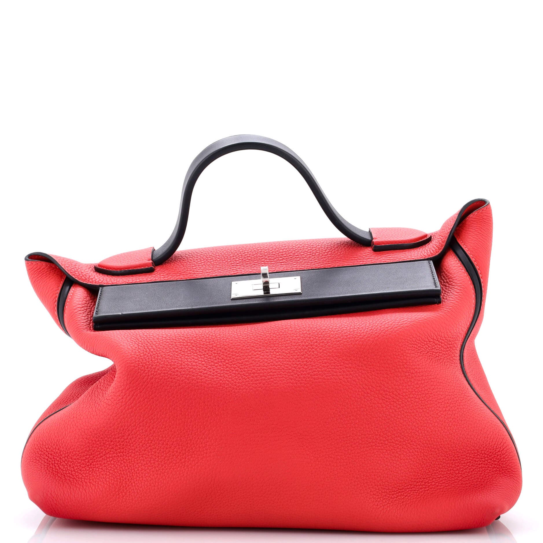 Pre-Owned Hermes 24/24 Bag Bicolor Togo with Swift 35, Main, color, Geranium