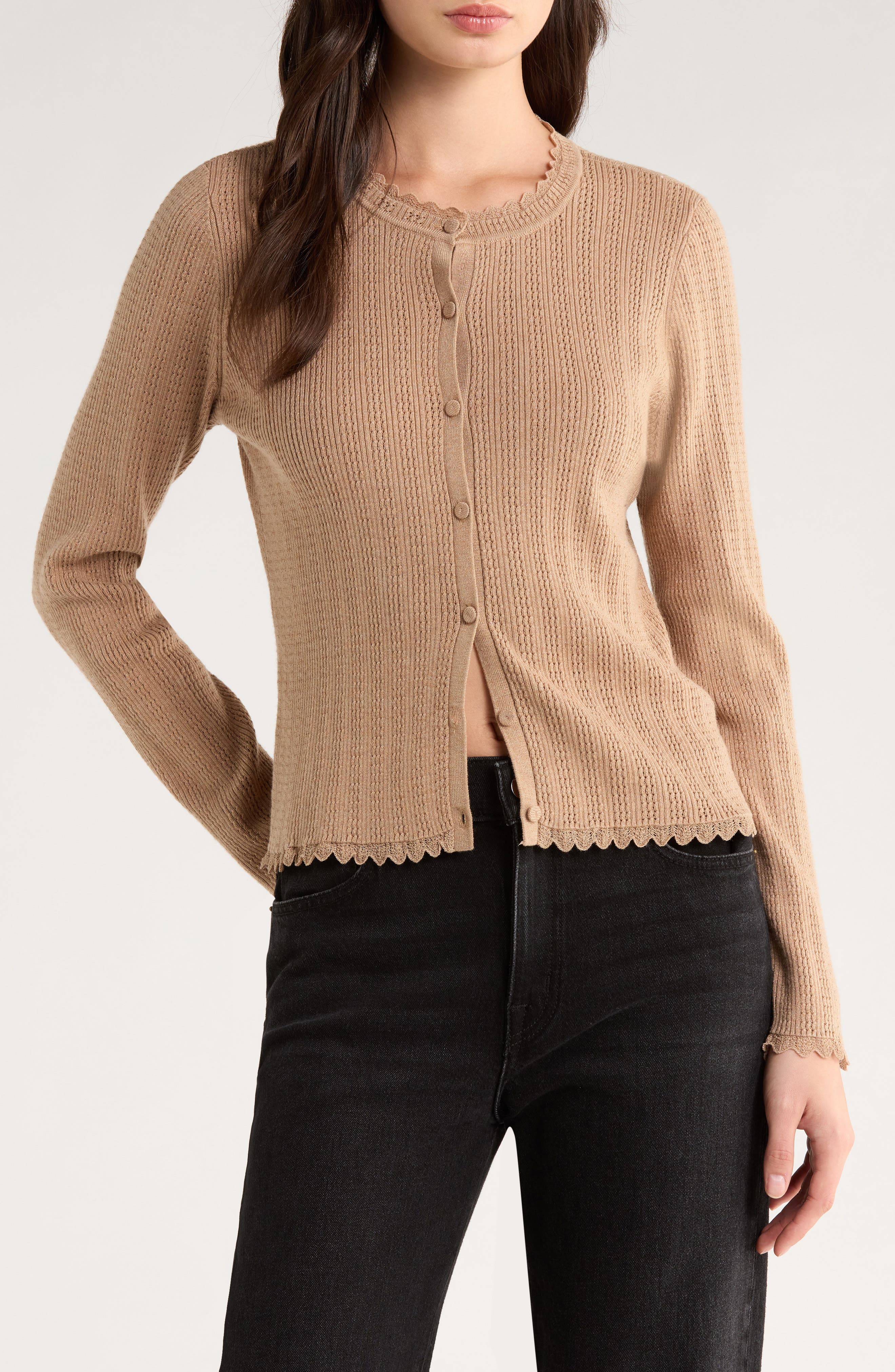 CeCe Pointelle Cardigan