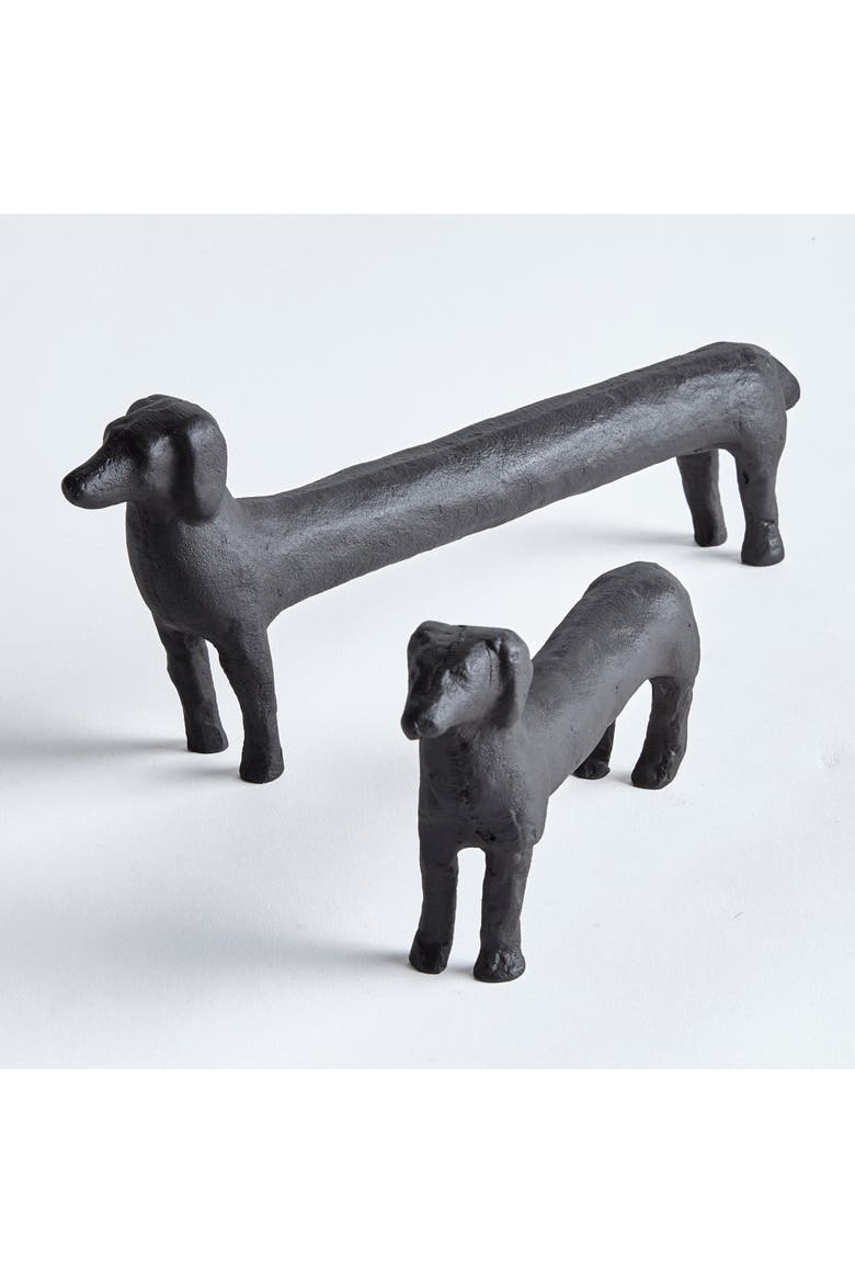 Connley Dogs Sculptures Decorative Objects Set of 2, Alternate, color, Black
