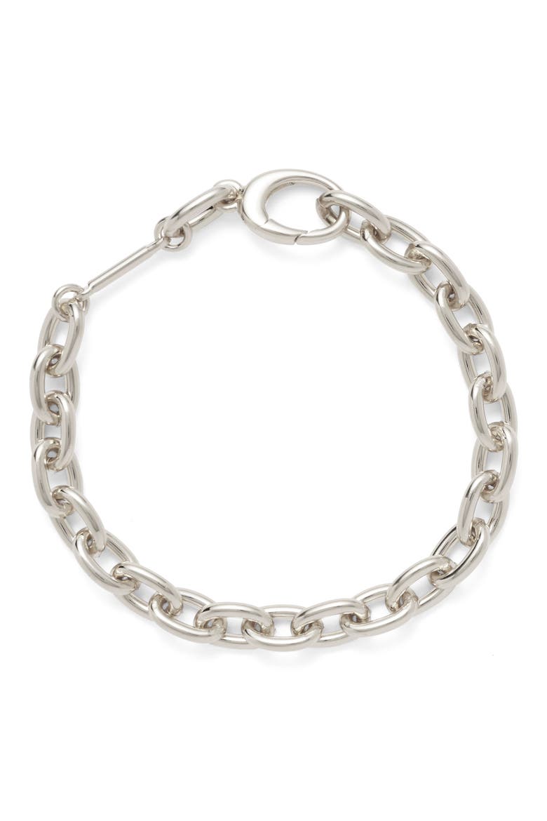 Margot Chain Bracelet, Main, color, SILVER/ PEARL