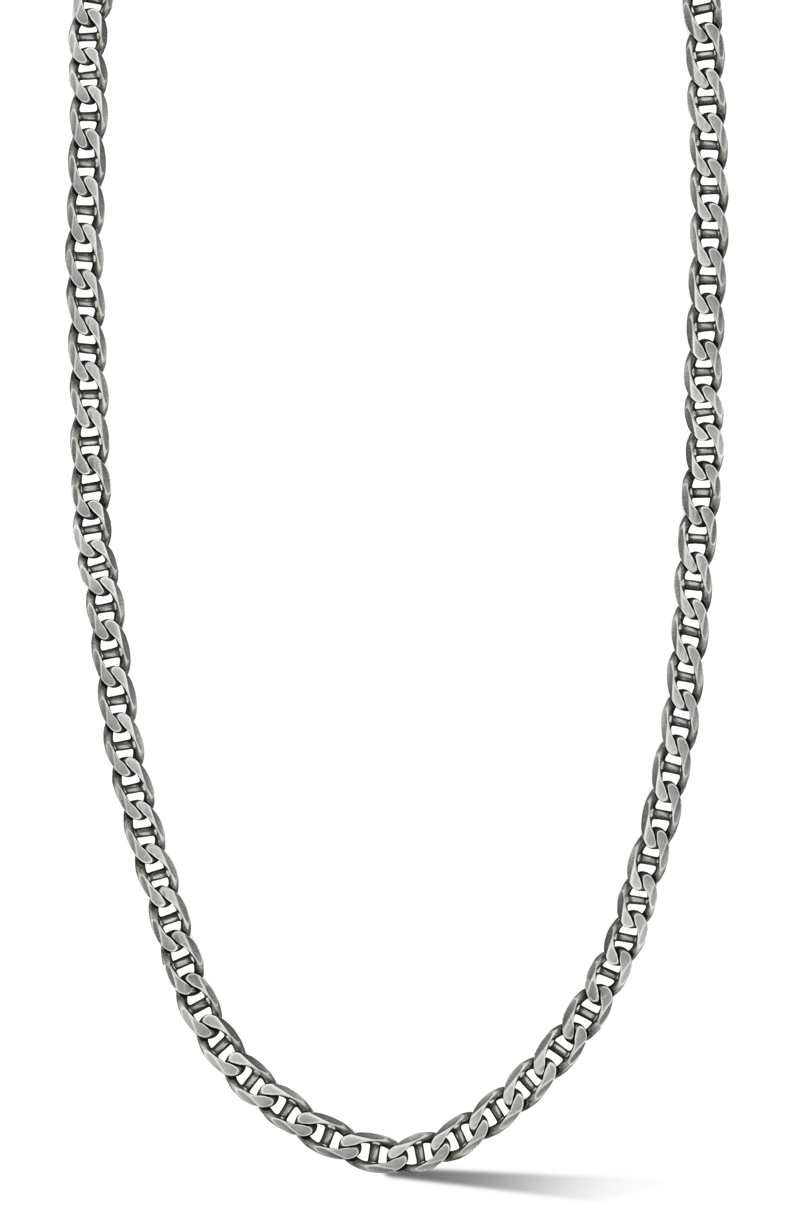 Yield of Men Men's Oxidized Mariner Chain Necklace