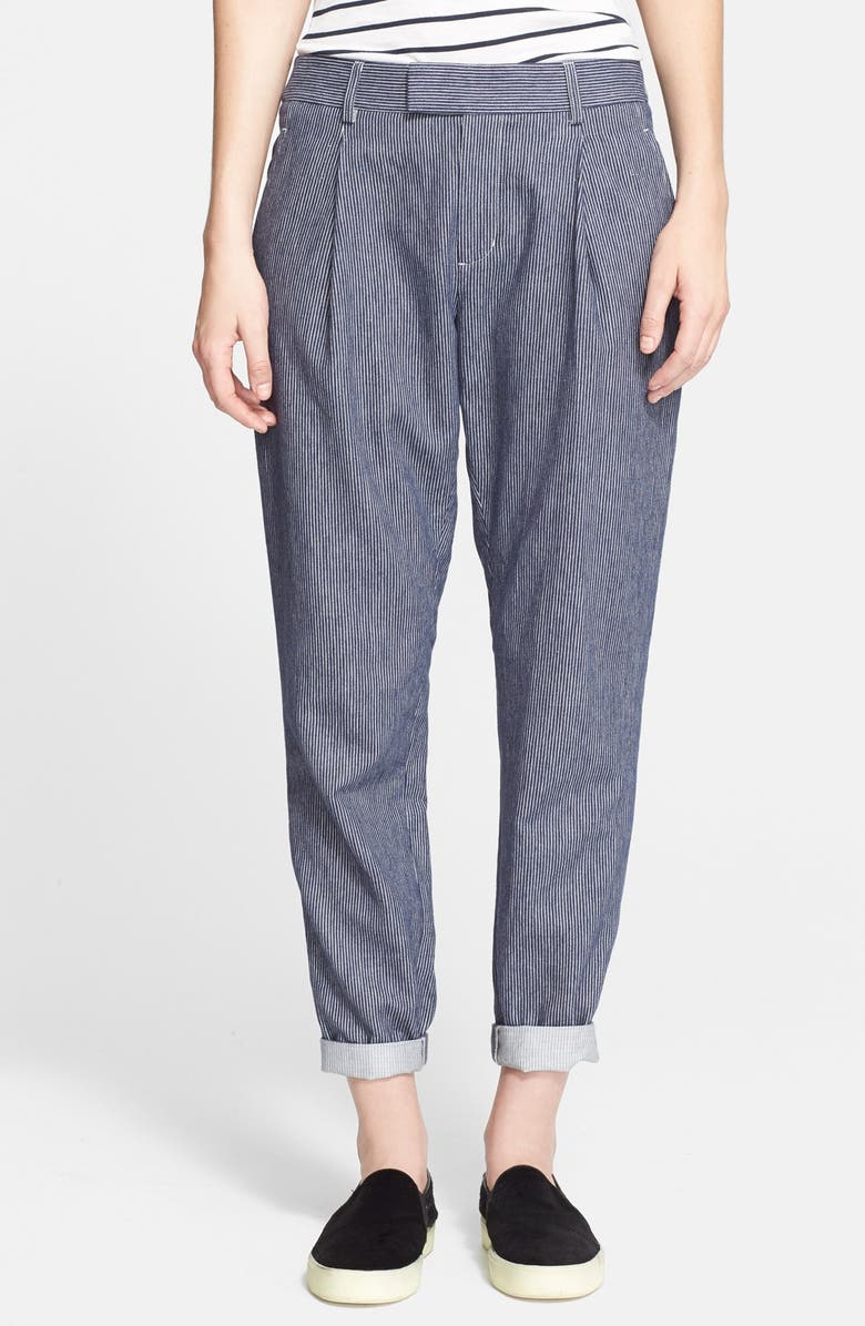 Vince Soft Railroad Stripe Trousers, Main, color,