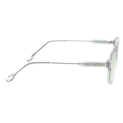 Simplify Carter Polarized Sunglasses In Clear/green