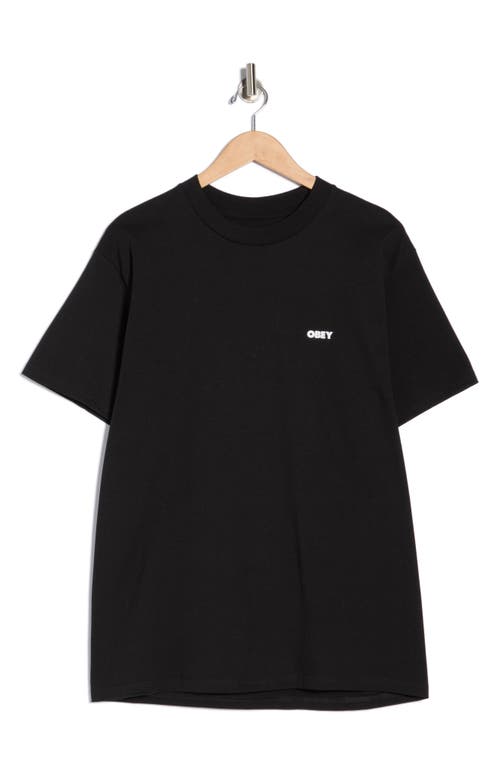 Obey Target Icon Graphic T-shirt In Black