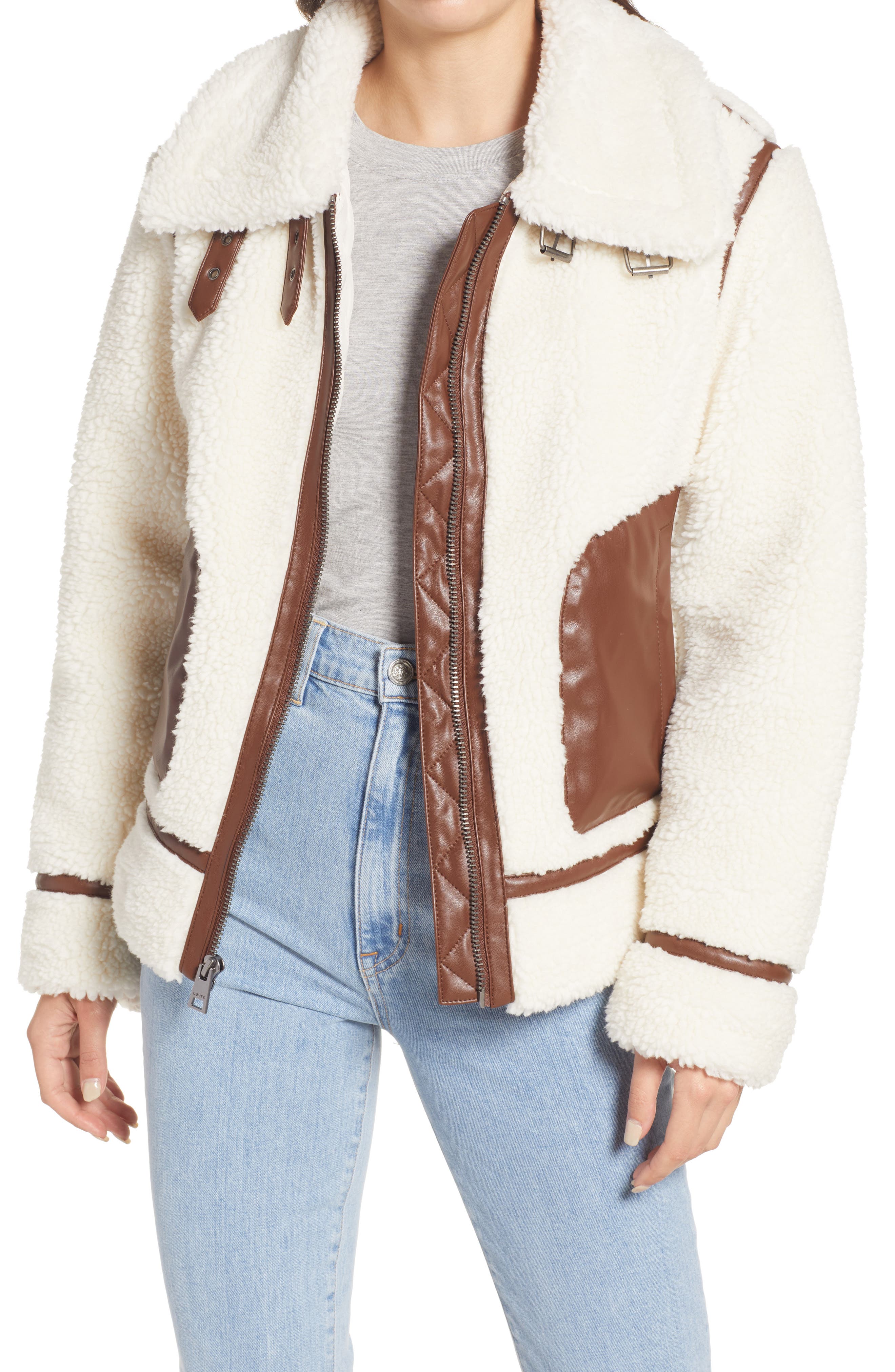 Levi's Levi's® High Pile Fleece Moto Jacket (Women) | Nordstromrack