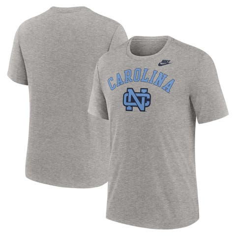 Men's Nike Heather Gray North Carolina Tar Heels Legacy Arch Tri-Blend T-Shirt