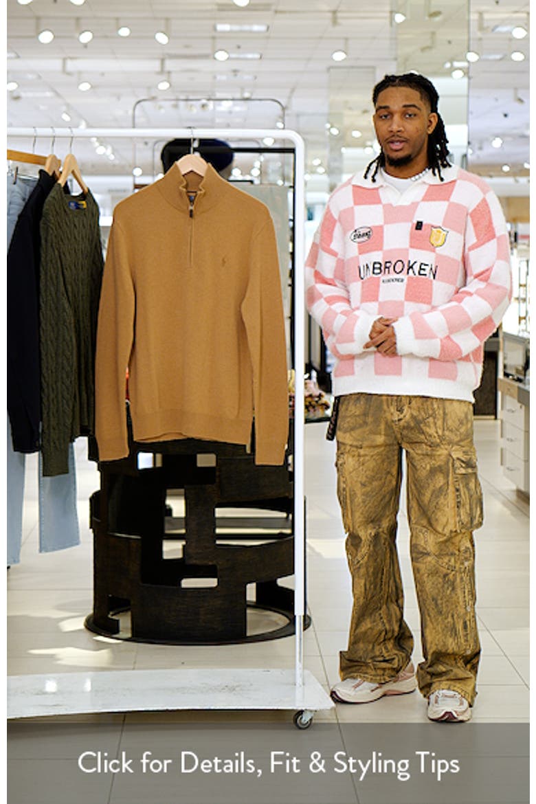 Wool Quarter Zip Sweater video