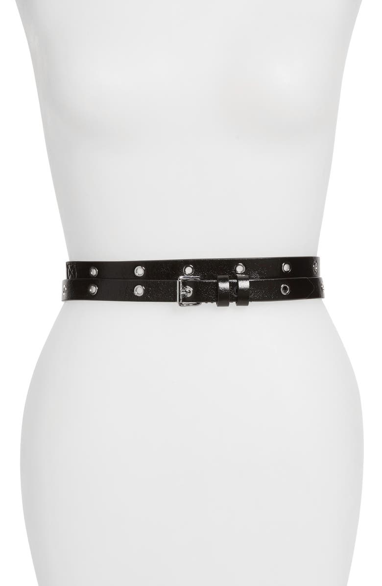 AllSaints Double Wrap Belt, Main, color, 