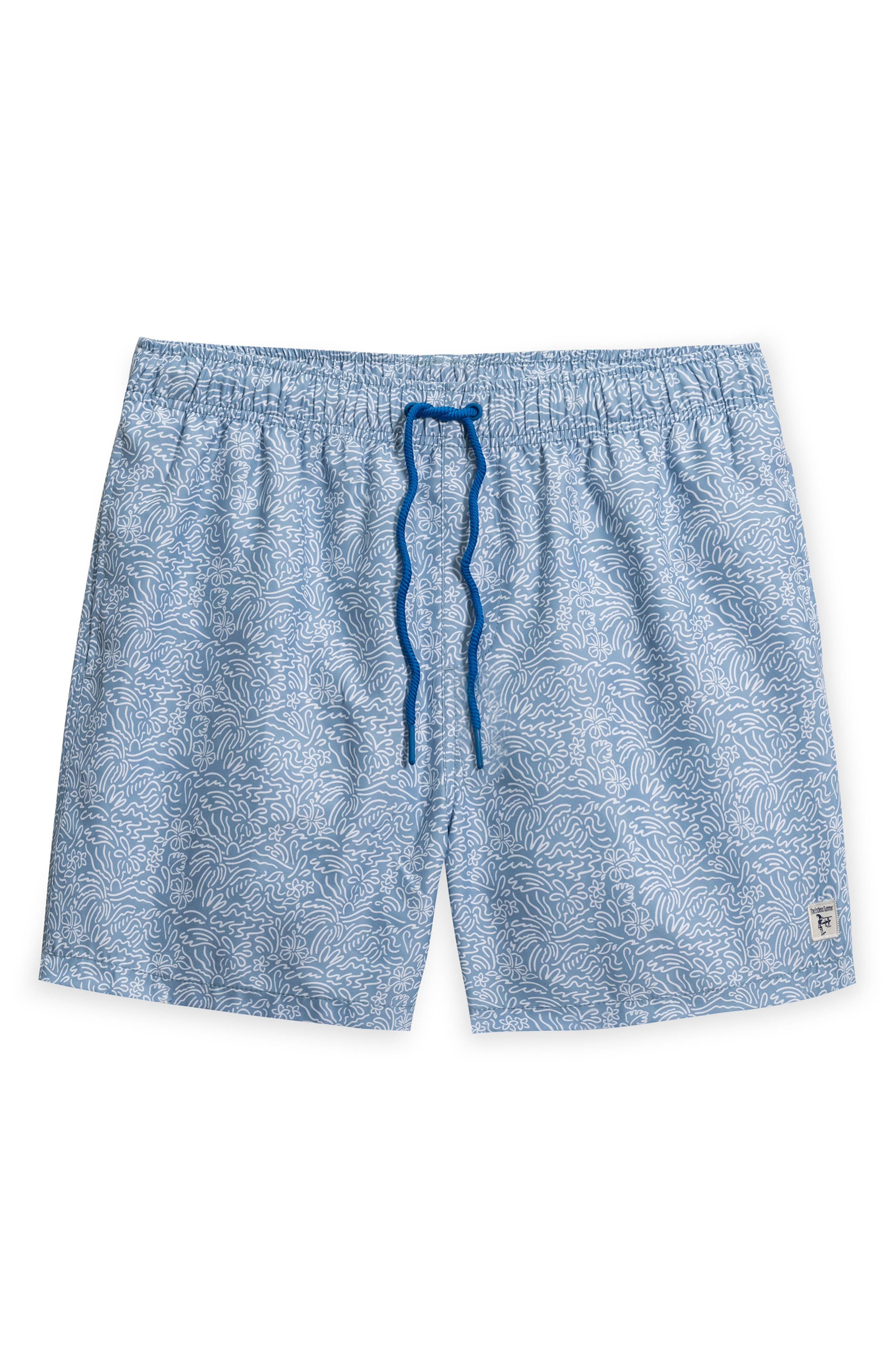THE ENDLESS SUMMER Kids' Palm Print Swim Trunks