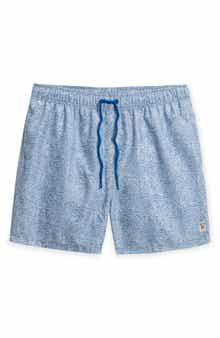 THE ENDLESS SUMMER Kids' Palm Print Swim Trunks