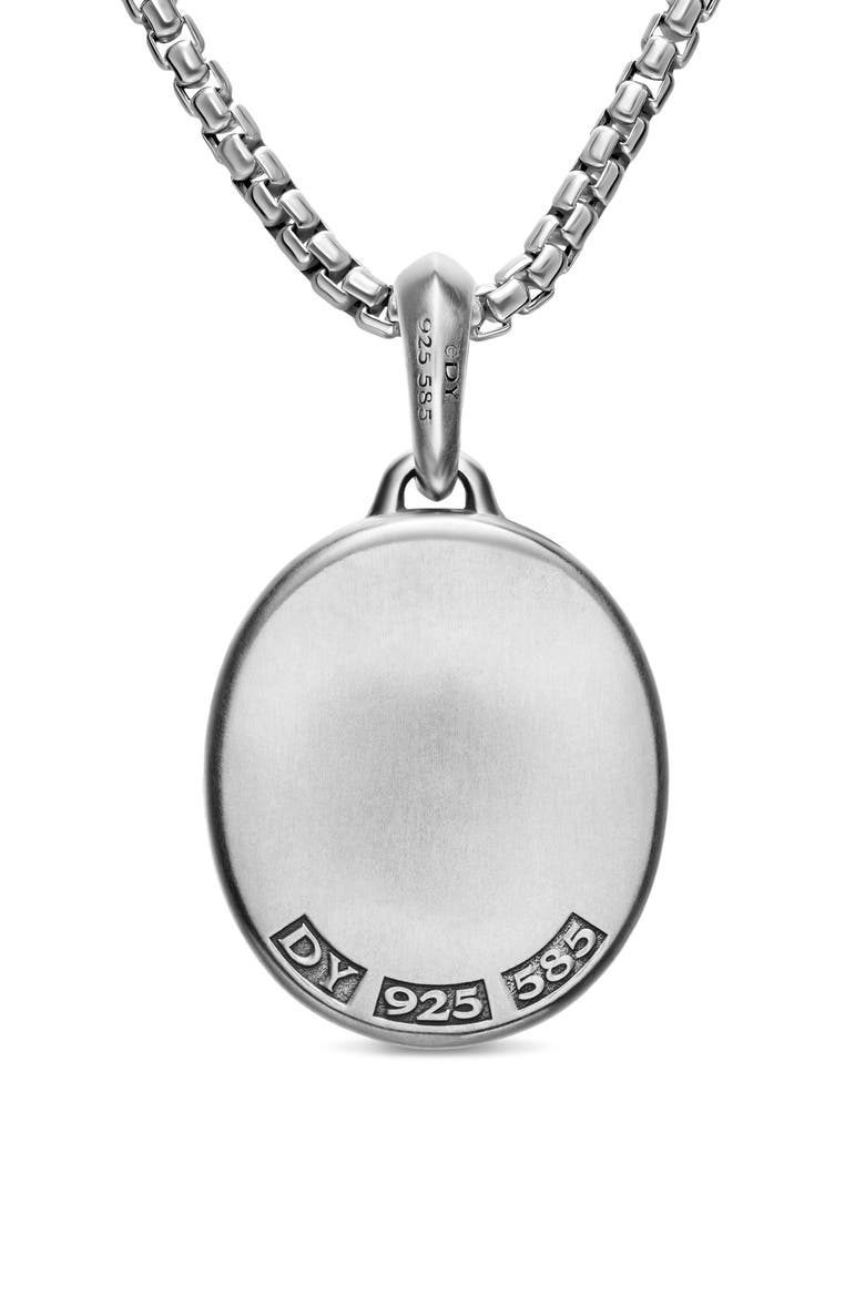 Men's Memento Mori Skull Amulet, Alternate, color, SILVER