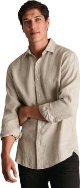 Charles Tyrwhitt Plain Pure Linen Shirt