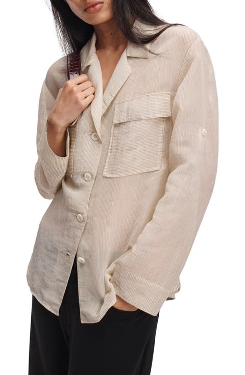 Sonny Stripe Tie Waist Shirt
