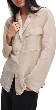 rag & bone Sonny Stripe Tie Waist Shirt