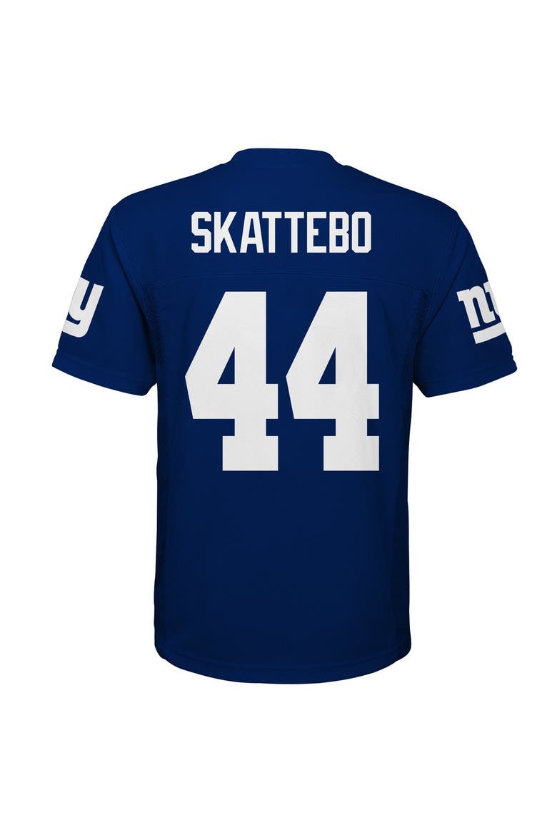 Youth Cam Skattebo Royal New York Giants Replica Jersey, Alternate, color, Royal