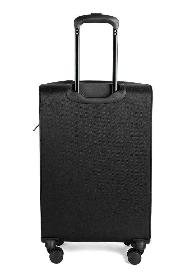 Shauna 24" Softshell Spinner Suitcase, Alternate, color, BLACK