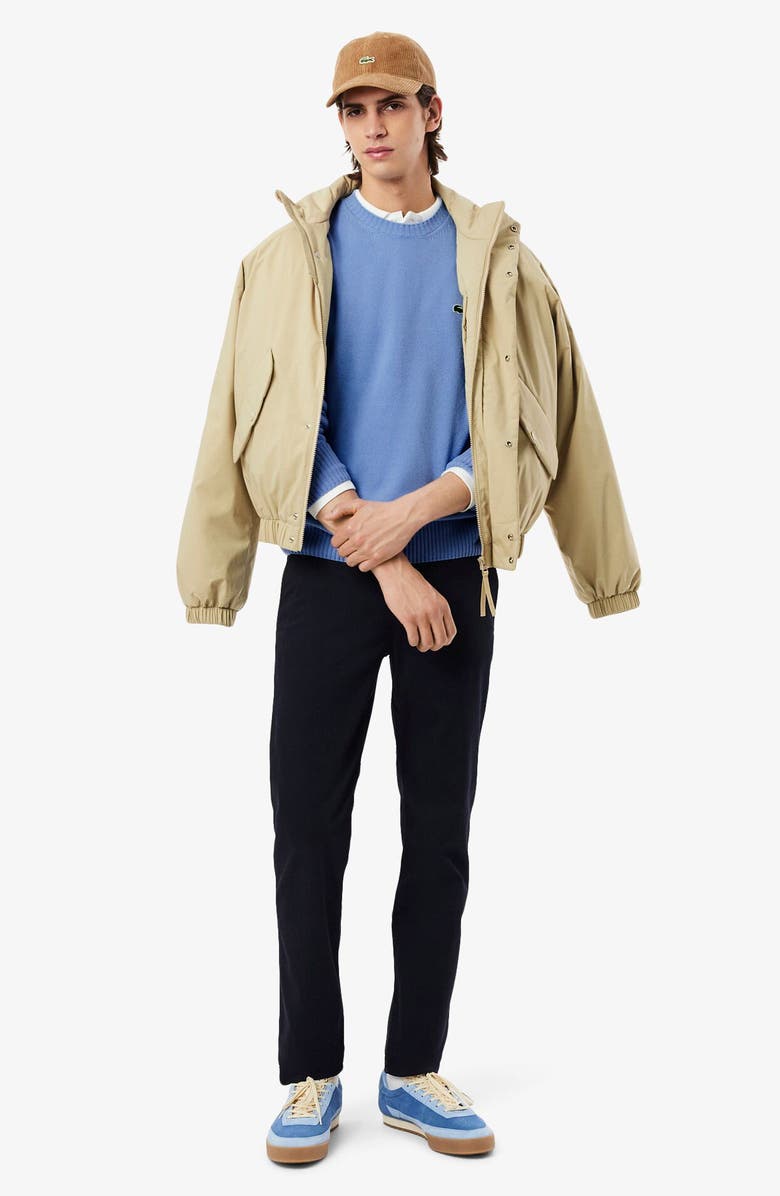 Lacoste Classic Fit Merino Wool Crewneck Sweater, Alternate, color, Overview