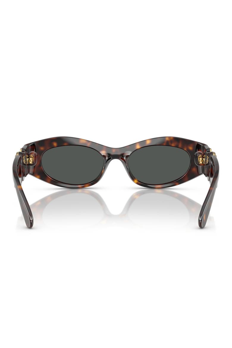 51mm Oval Sunglasses, Alternate, color, HAVANA / DARK GREY