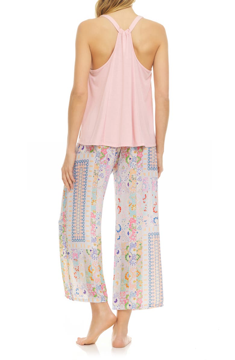 Flora Nikrooz Nadia Crepe Pajamas, Alternate, color, Ivory