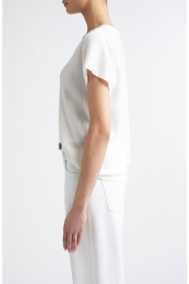 V-Neck Wool Blend Sweater, Alternate, color, 150 CREAM