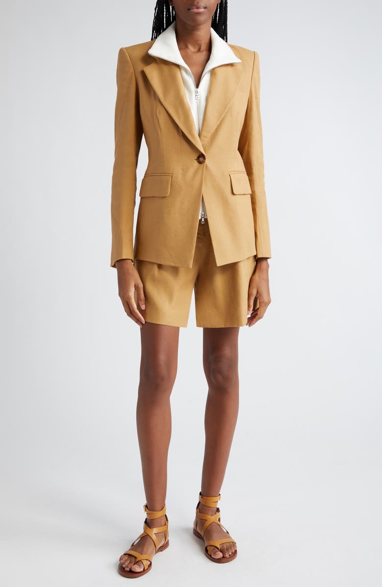 Veronica Beard Hayward Linen Blend Dickey Jacket, Alternate, color, 