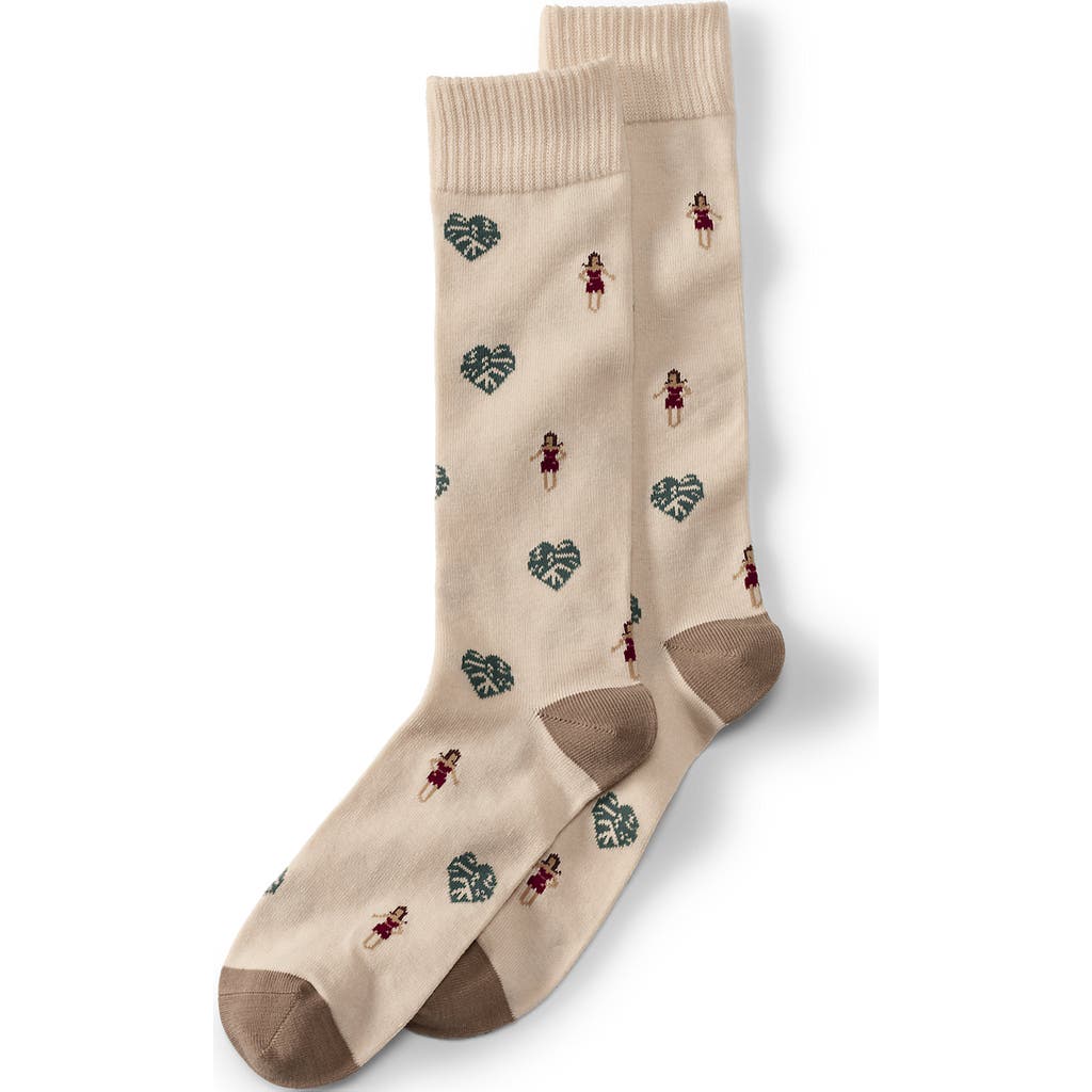 Lands' End Novelty Crew Socks