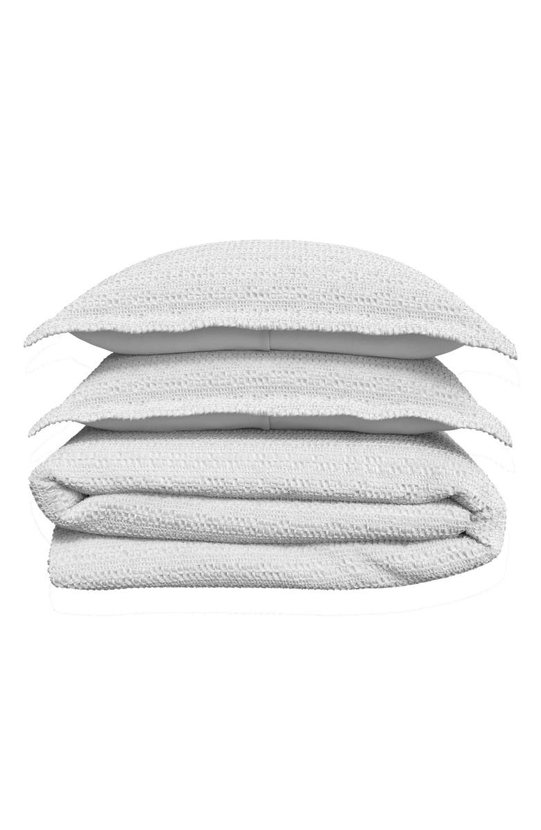 Woven & Weft Waffle Quilted 3-Piece Duvet Set, Main, color, 