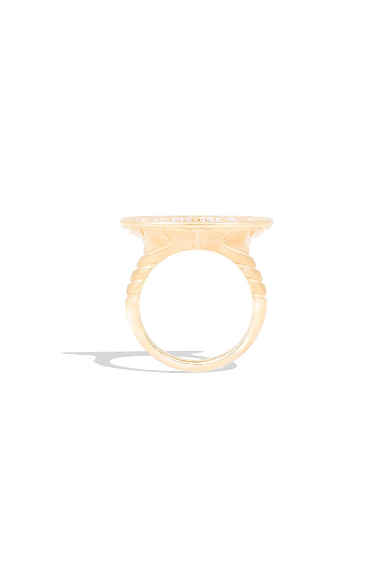 Campbell + Charlotte Revel Large Dimensional Ring, Alternate, color, Diamond- Gold