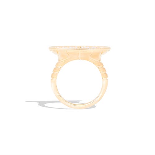 Campbell + Charlotte Revel Large Dimensional Ring In Gold