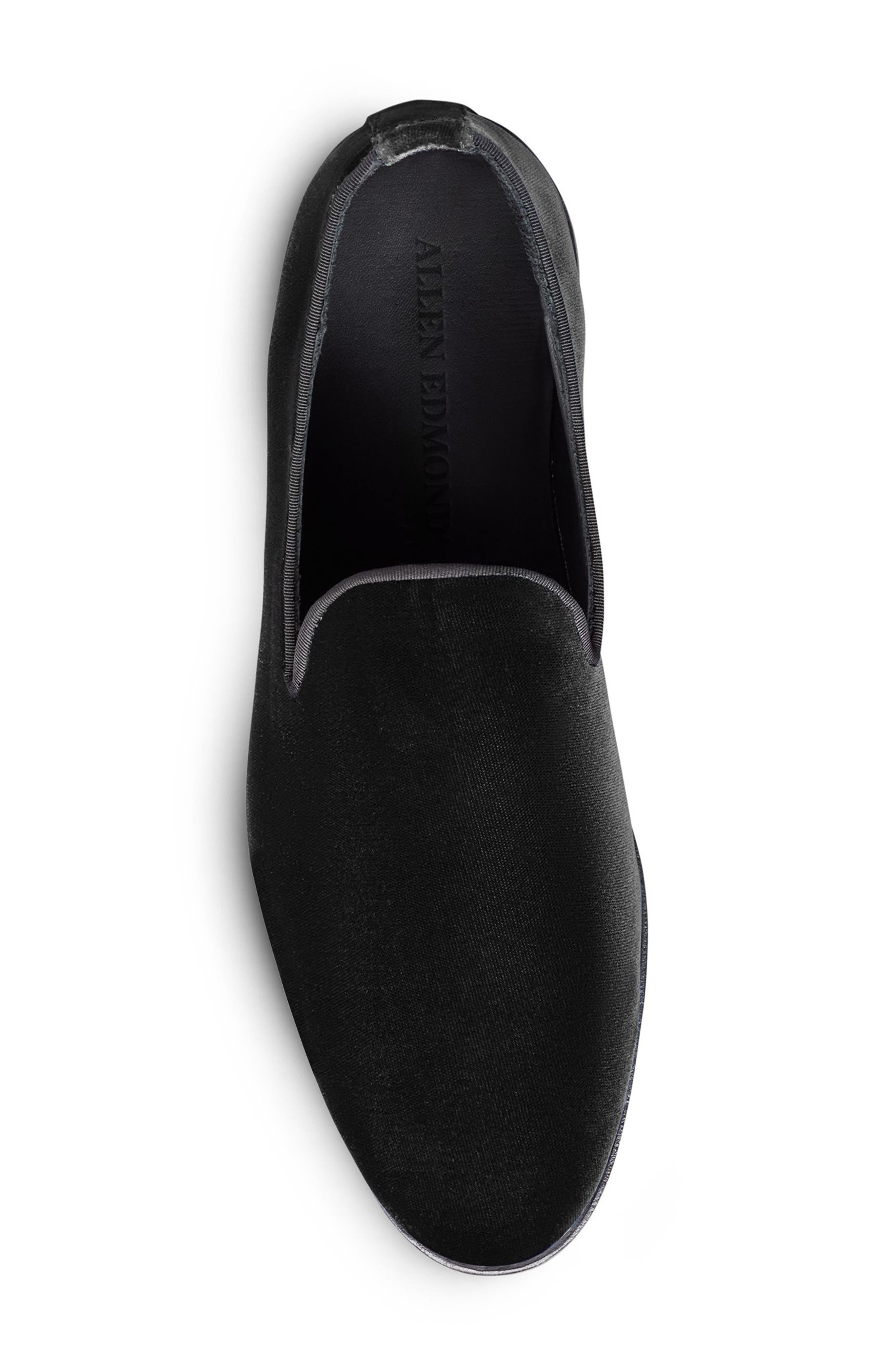 Allen Edmonds Robinson Smoking Slipper, Alternate, color, Black Velvet