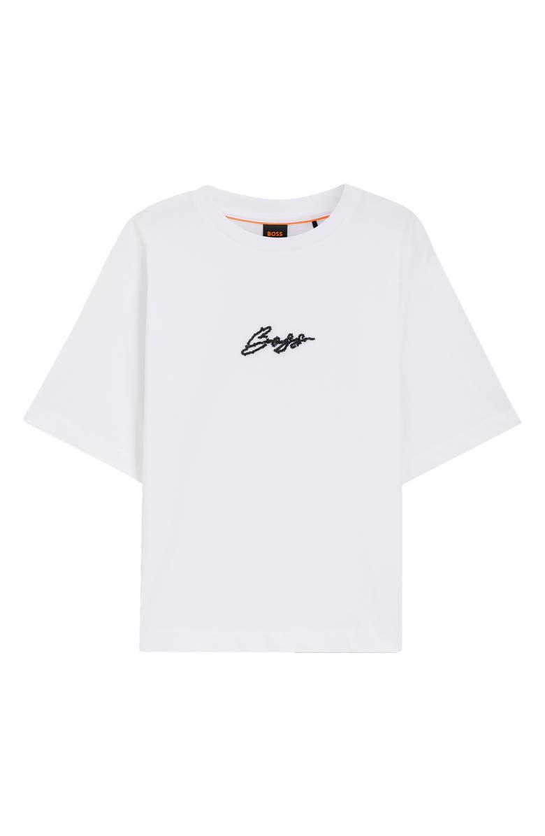 BOSS Orange Cotton Tee, Alternate, color, White
