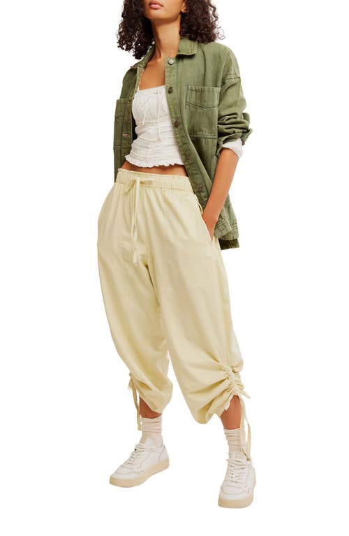 Free People Hadley Poplin Pants In Khaki Chino In Khaki Chino